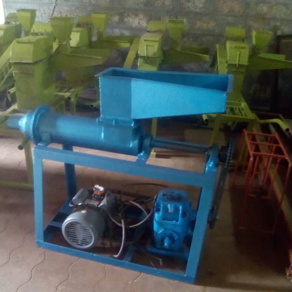 Charcoal briquetting machine